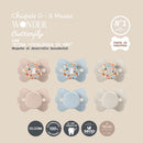 Suavinex Chupete Silicona Sxpro Fisiológico Premium Couture Blanco Estampado 0-6M 1 Unidad 162097