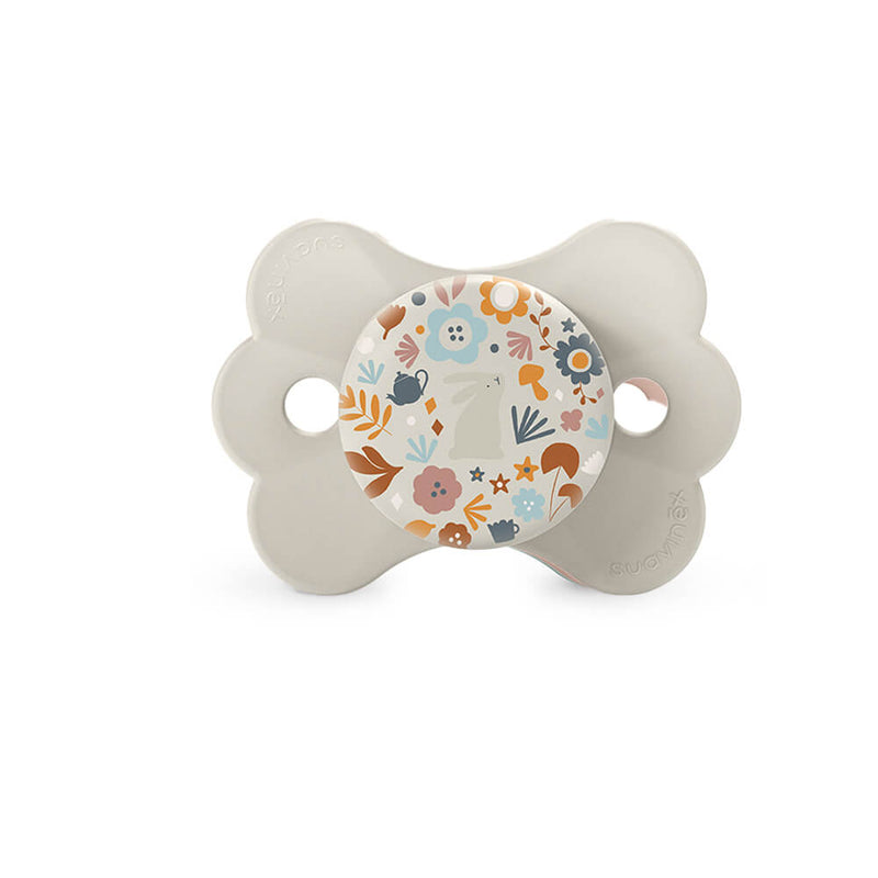 Suavinex Chupete Silicona Sxpro Fisiológico Premium Blanco Estampado 6-18M 1 Unidad  162098