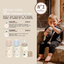 Suavinex Biberón Silicona Sxpro Vidrio Premium Beige T.M 240 ml 170185