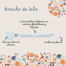 Suavinex Broche Premium Cinta Blanco Estampado 180149