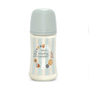 Suavinex Biberón Silicona Sxpro Premium Azul Rayas Conejo Where Everything T.M 270 ml 162102