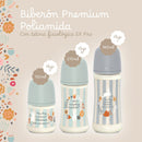 Suavinex Biberón Silicona Sxpro Premium Blanco Conejo Estampado T.S 150 ml 162101