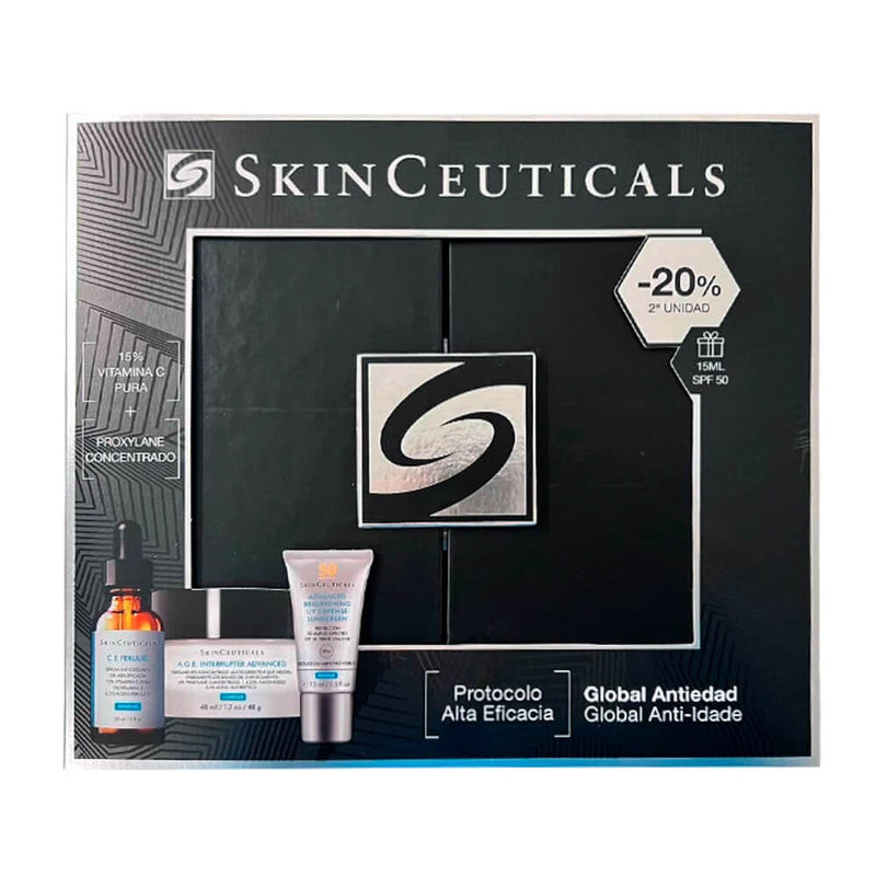 Skinceuticals Ce Ferulic  30 ml + Age Interrupter 48 ml + Regalo Solar Advanced Brightening 15 ml Pack