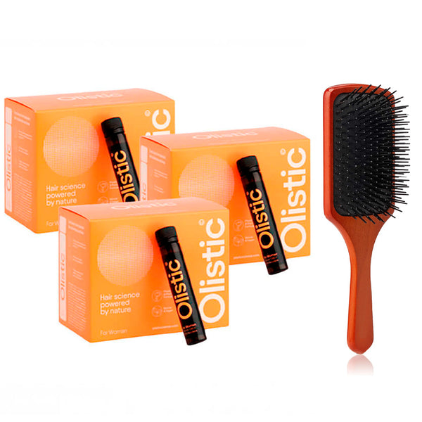 Olistic Women 28 Dosis Bebibles 25 ml Triplo + Regalo Cepillo De Madera Para El Cabello