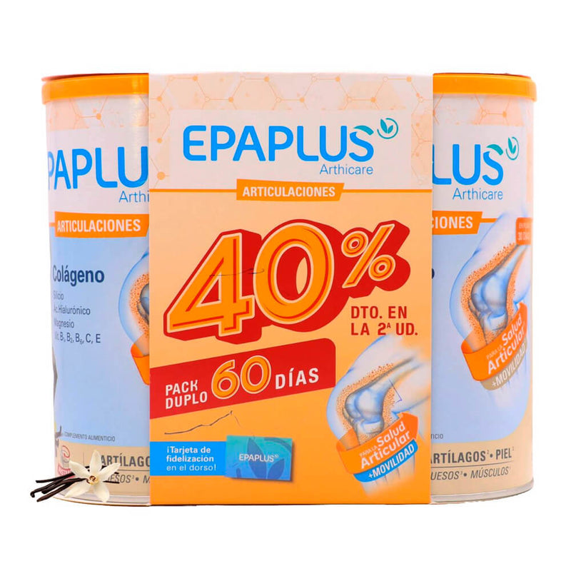 Epaplus Colágeno + Silicio + Hialurónico + Magnesio Vainilla 334 gr Duplo