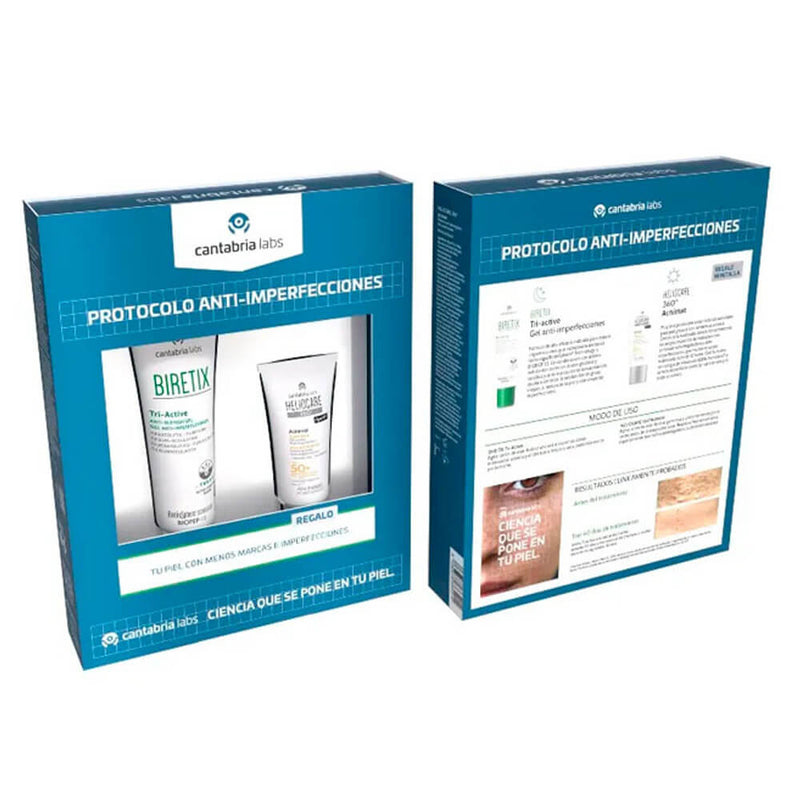 Cantabria Biretix Tri-Active Gel 50 ml + Regalo Heliocare 360º Acnimat 15 ml
