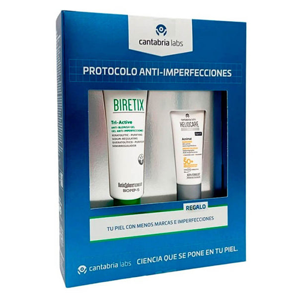 Cantabria Biretix Tri-Active Gel 50 ml + Regalo Heliocare 360º Acnimat 15 ml