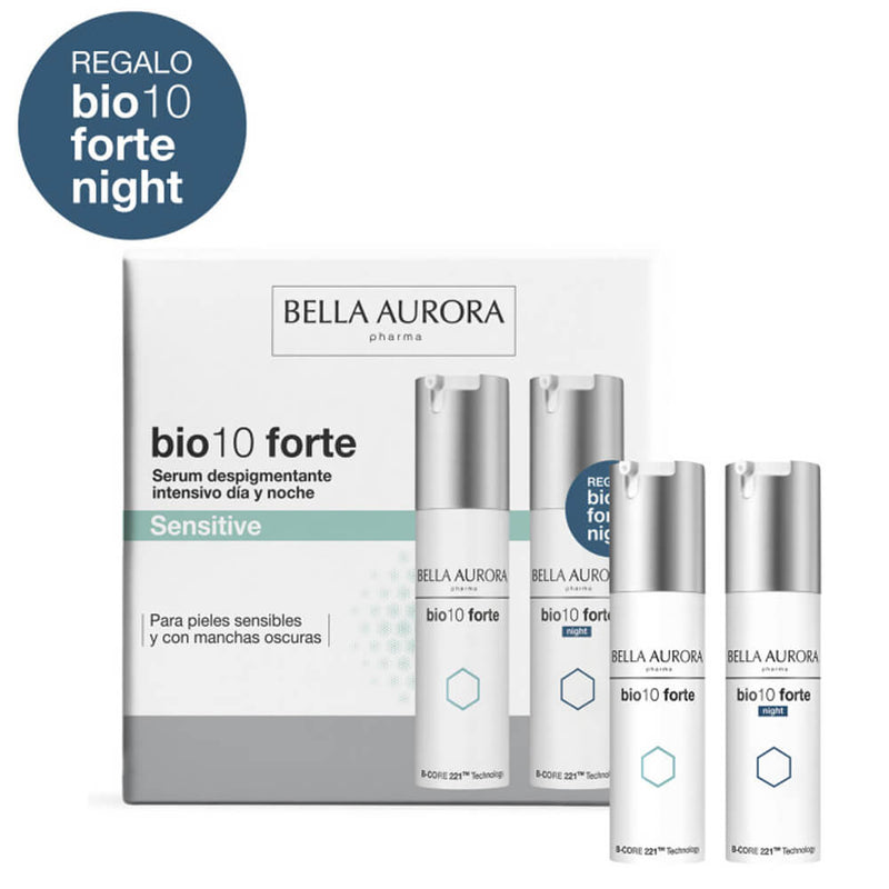 Bella Aurora Bio10 Forte Sensitive 30 ml + Regalo Bio10 Forte Noche 30 ml Pack