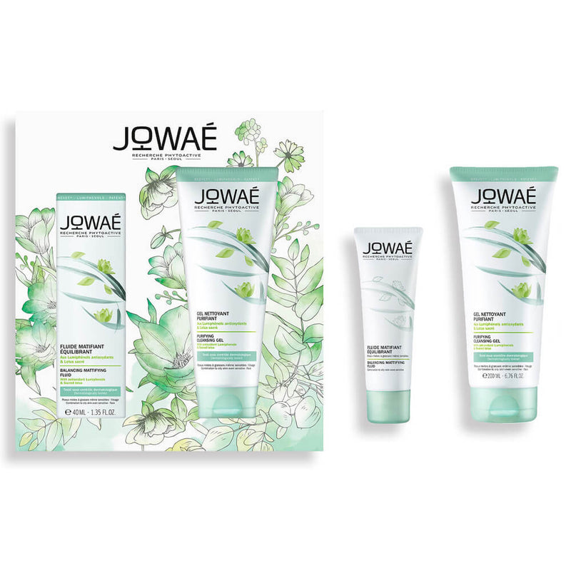 Jowae Fluido Matificante Equilibrante 40 ml + Gel Limpiador 200ml Pack