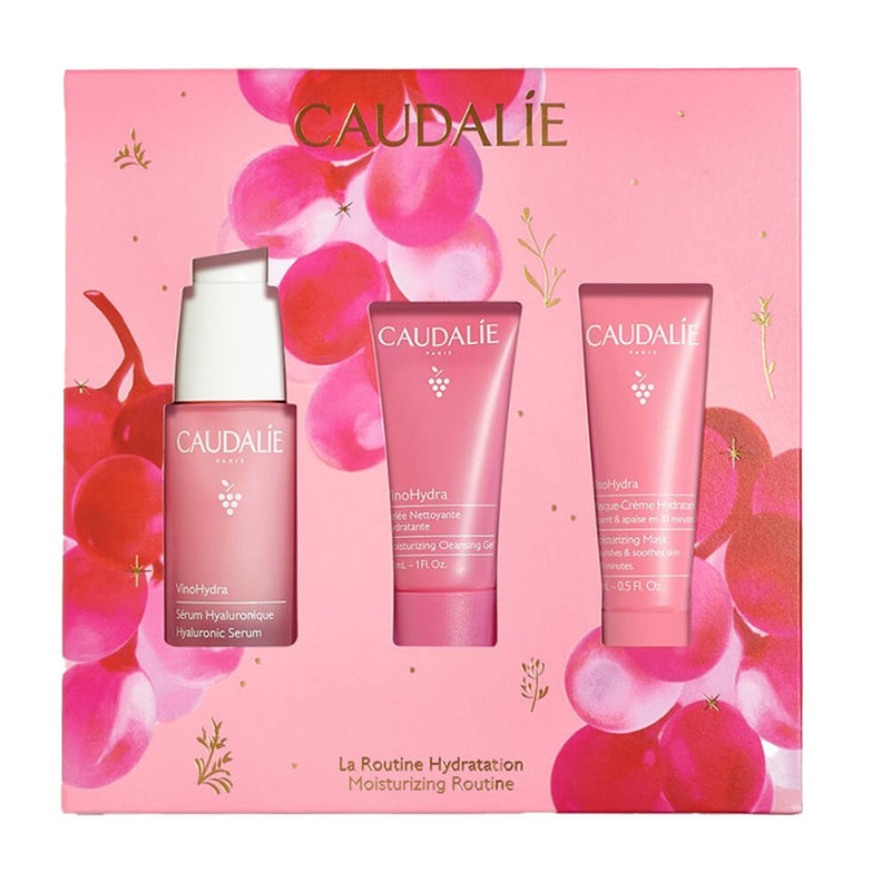 Caudalie Vinohydra Sérum Sos Hidratante 30 ml+ Mascarilla 15ml + Gel Ducha Rose 50 ml Pack