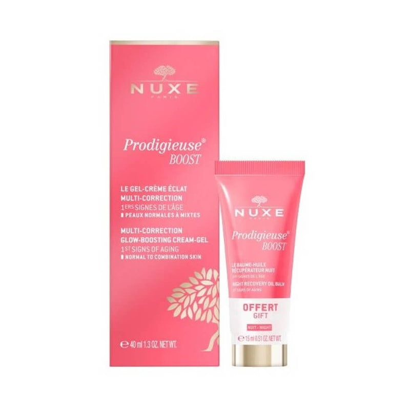 Nuxe Prodigieuse Boost Gel Crema Luminosidad (Piel Normal A Mixta) 40 ml + Regalo  Prodigieuse Boost Bálsamo 15 ml Pack