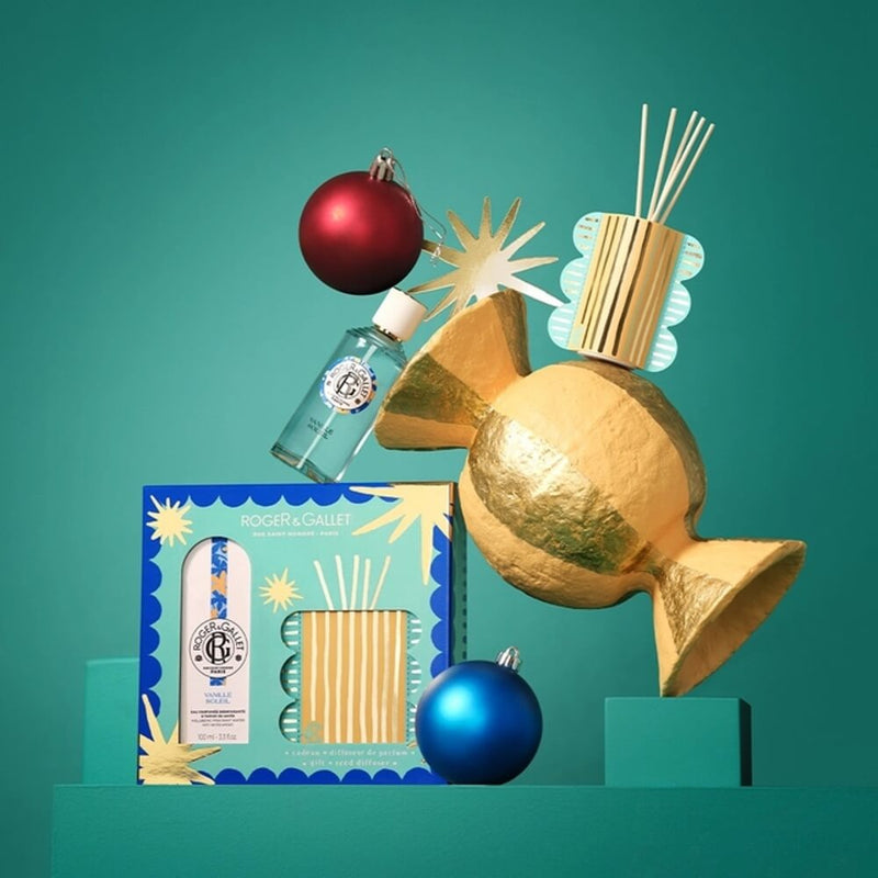 Roger & Gallet Vanille Soleil Colonia 100 ml + Mikado Pack