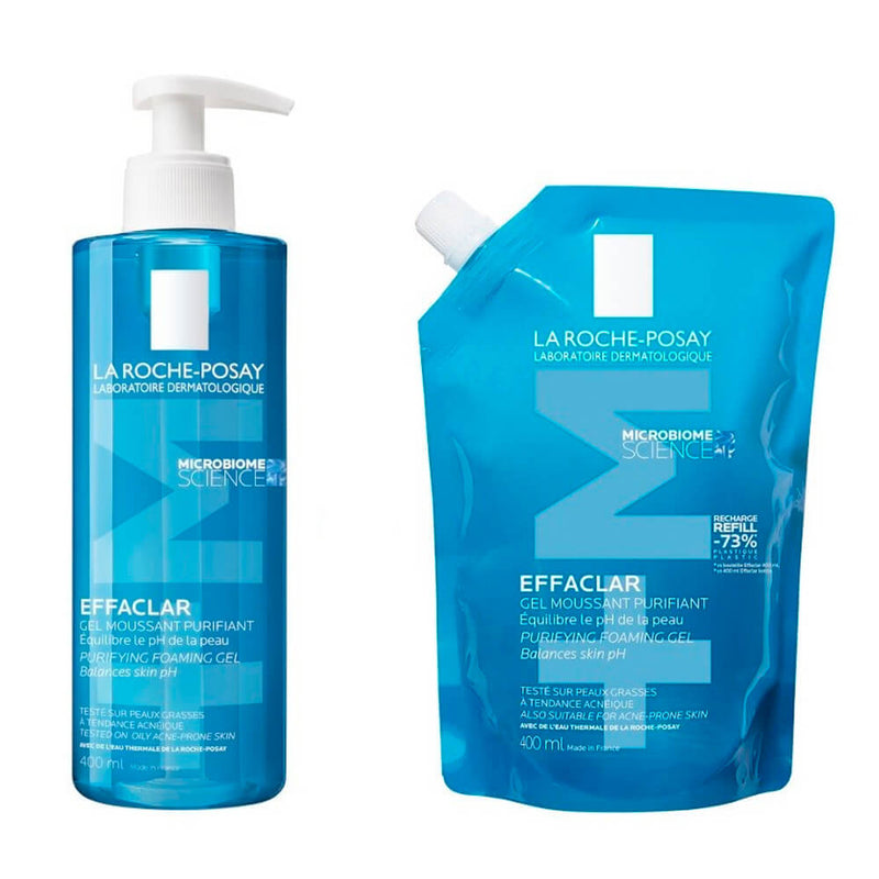 La Roche Posay Effaclar M Gel Purificante 400 ml+ Recarga 400 ml Pack