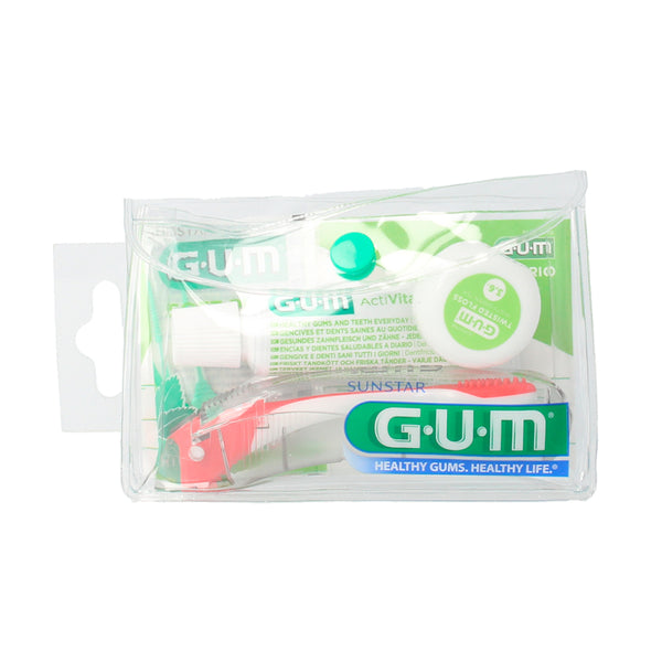 Gum Kit Viaje Cepillo+Pasta+Seda Dental Activital