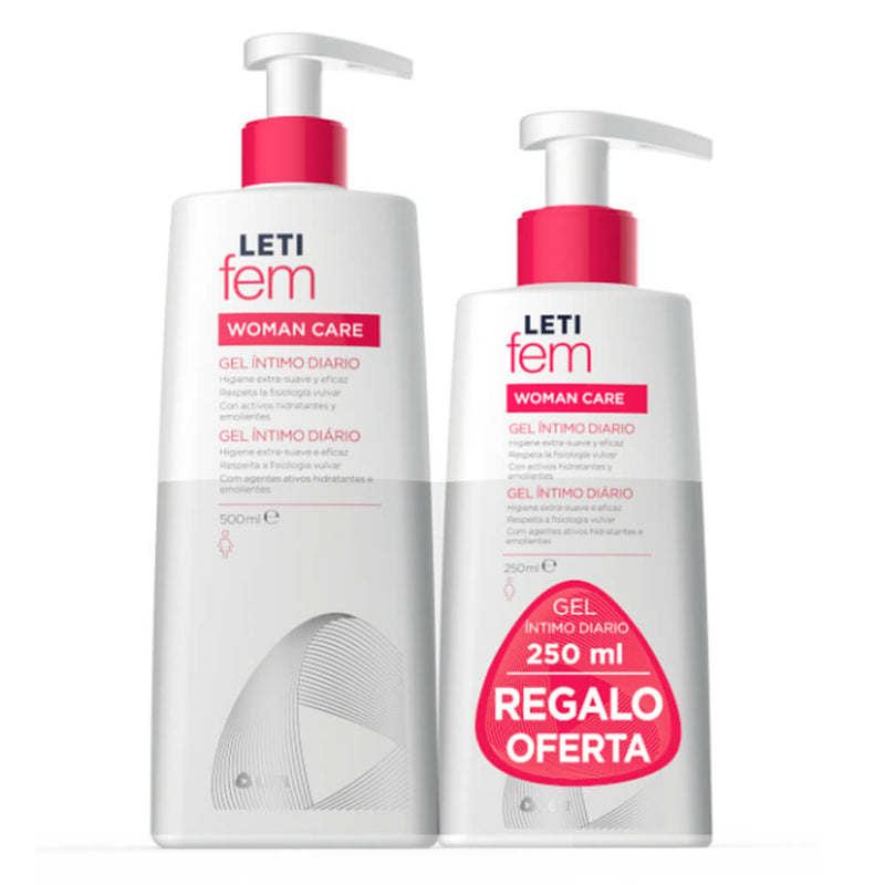 Letifem Intim Gel Intimo 500 ml + Regalo  Letifem Intim Gel Intimo 2500 Ml