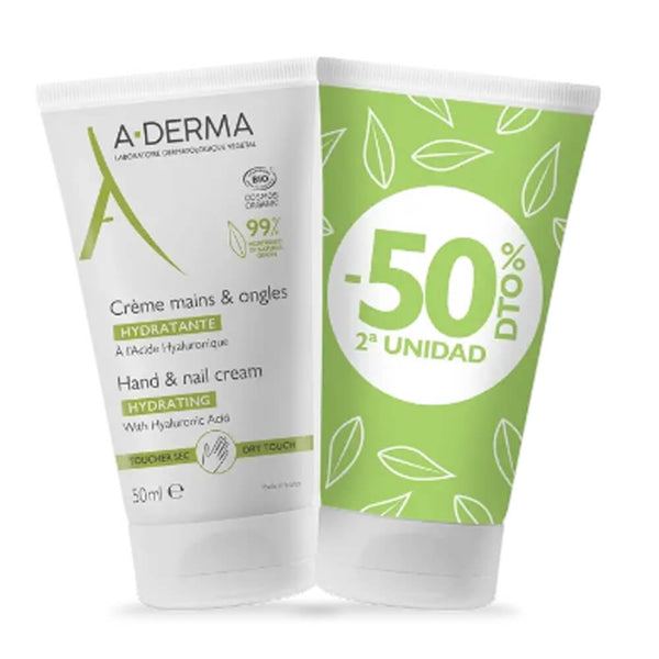 Aderma Crema Manos Y Uñas Avena 50 ml Duplo