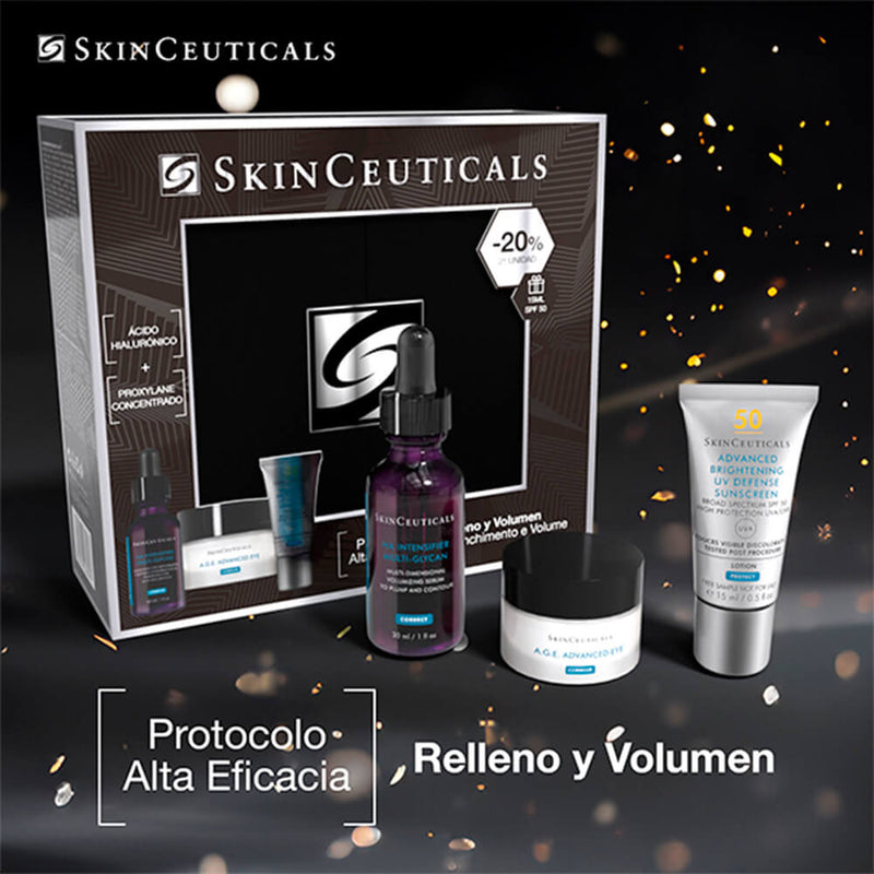 Skinceuticals Ha Intensifier Sérum 30 ml + Age Advanced Eye 15 ml + Solar Advance Brightening  15 ml Pack