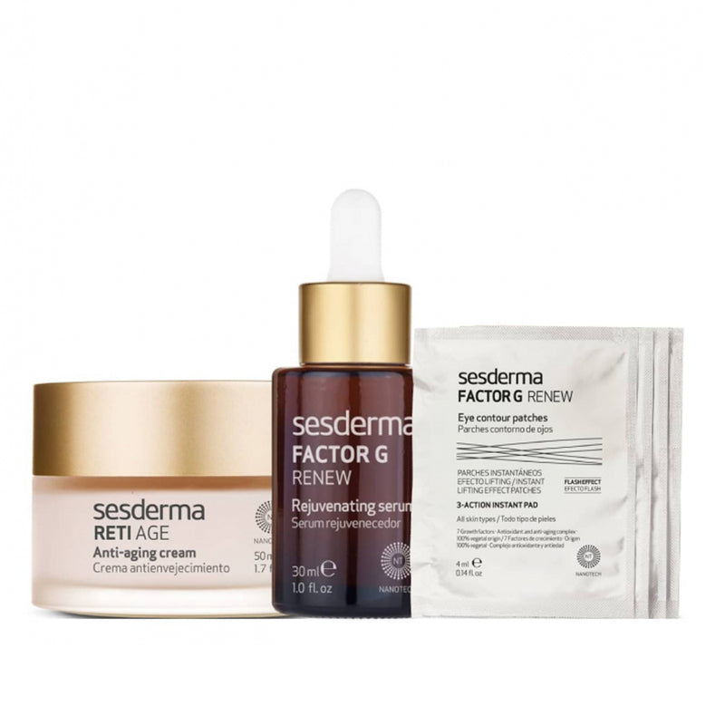 Sesderma Antiedad Factor G Serum + Reti Age Crema + Factor G Parches