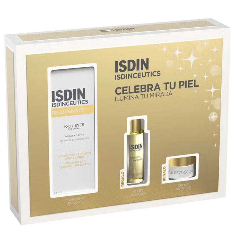 Isdinceutics K-Ox Eyes 15 ml + Regalo Essential Cleasing 27 ml y Age Reverse Day 7,21g Pack
