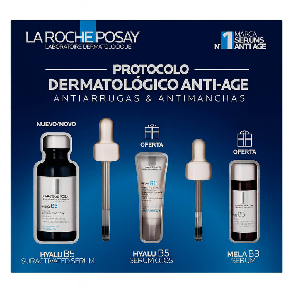 La Roche Posay Hyalu B5 Sérum 30 ml  + Regalo Hyalu B5 Sérum Ojos 5 ml  Y Mela B3 Sérum 10 ml Pack