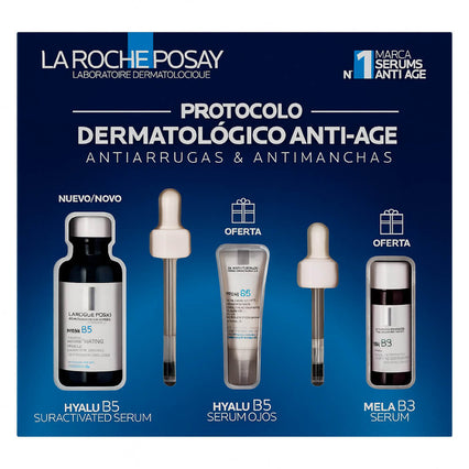 La Roche Posay Hyalu B5 Sérum 30 ml  + Regalo Hyalu B5 Sérum Ojos 5 ml  Y Mela B3 Sérum 10 ml Pack