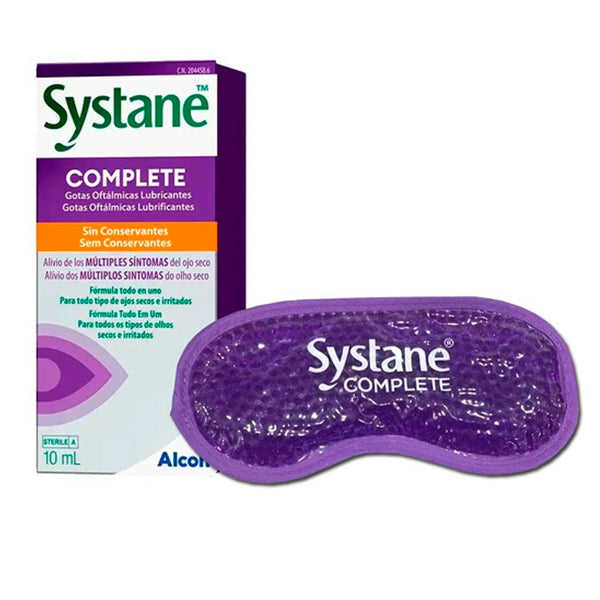 Systane Complete Gotas 10 ml + Regalo Antifaz Ocular Para Uso Frio y Calor