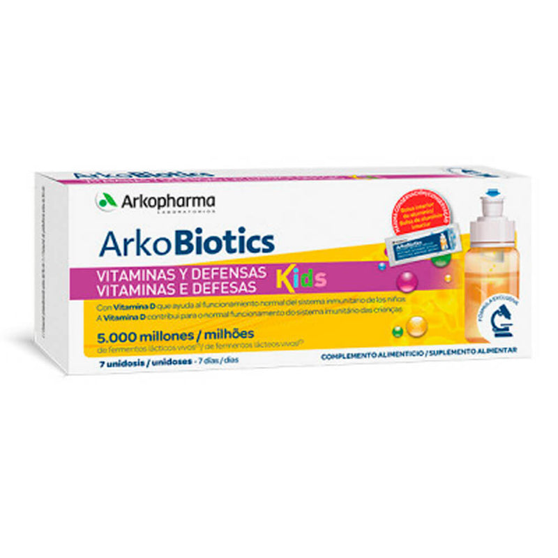 Arkobiotics Vitaminas Y Defensas Niños 7 Unidosis