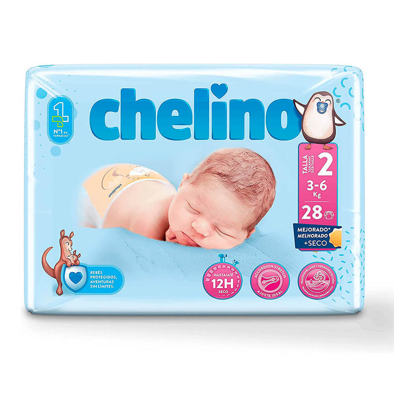 Chelino Fashion & Love Pañal T.2 3-6 Kg 28 Unidades