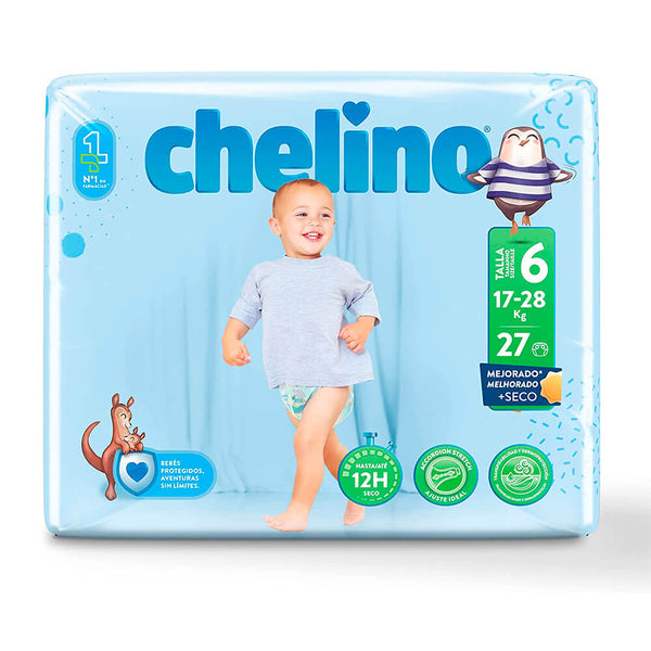 Chelino Fashion & Love Pañal T.6 17-28 Kg 27 Unidades