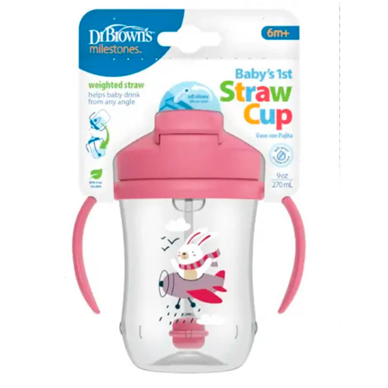 Dr. Browns Mi Primer Vaso Con Pajita 270 ml