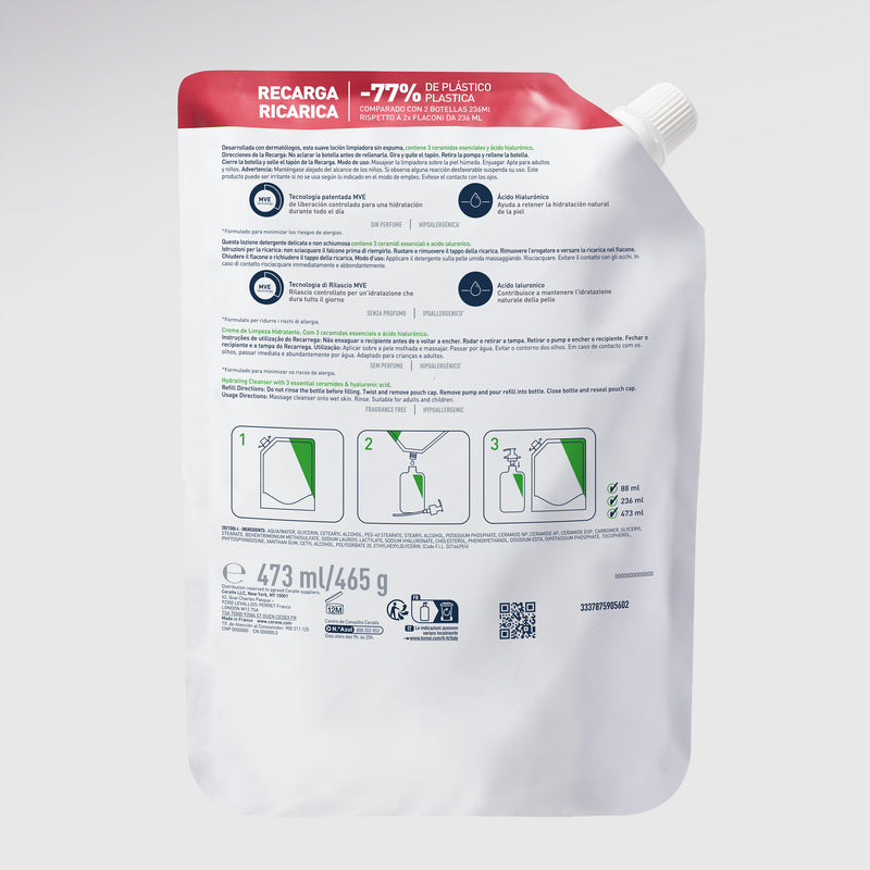 Cerave Limpiadora Hidratante Refill 473 ml