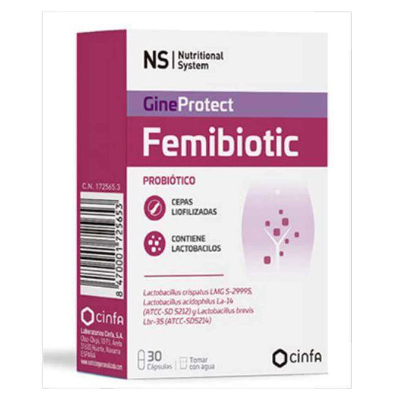 Ns Gineprotect Femibiotic 30 Cápsulas