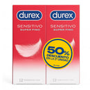 Durex Preservativos Sensitivo Contacto Total 12 Unidades Duplo
