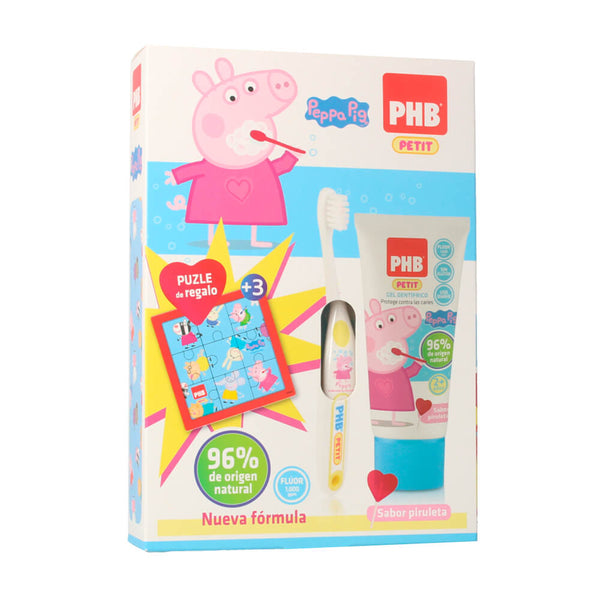 Phb Cepillo Petit Peppa Pig + Gel + Regalo Puzle Pack