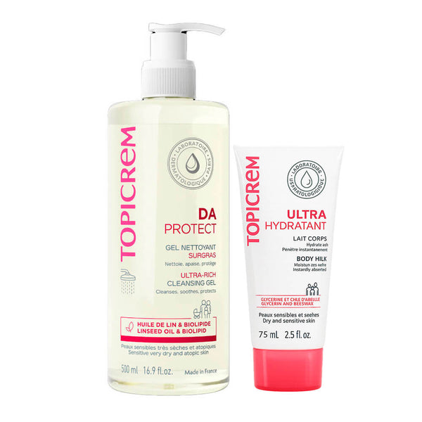 Topicrem Da Gel Limpieza Sobreengrasante 500 ml +  Regalo Topicrem Leche Hidratante 75 ml