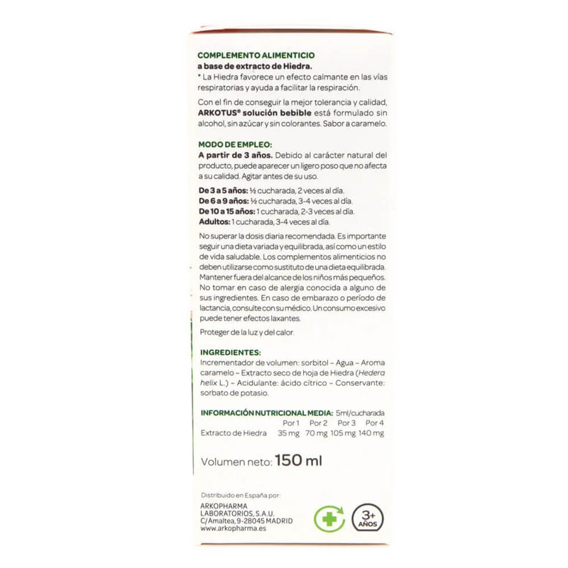 Arkovox Arkotus Extracto De Hiedra 150 ml
