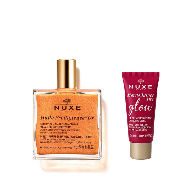 Nuxe Huile Prodigieuse Or 50 ml + Regalo Nuxe Mervellance Lift Glow Crema 15 ml