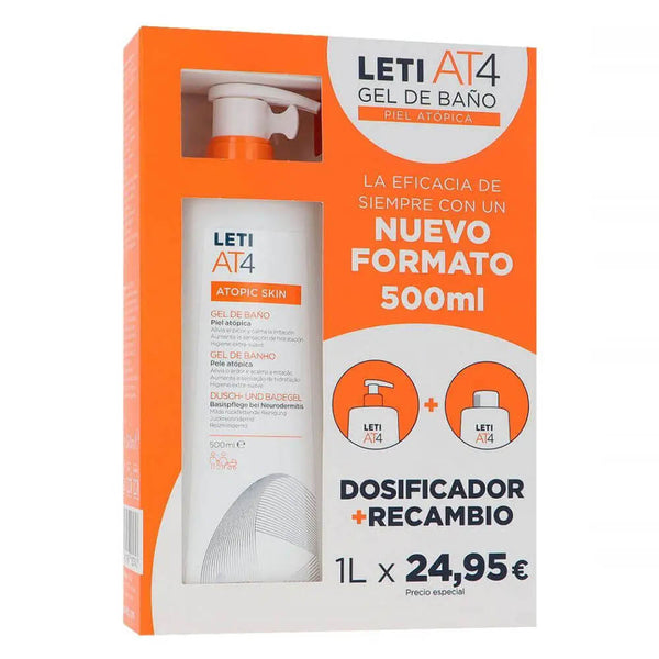 Leti At4 Gel Baño Dermograso 500 ml Duplo