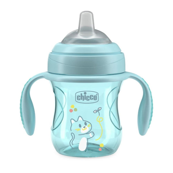 Chicco Biberón Transition Cup Azul 200Ml +4 meses