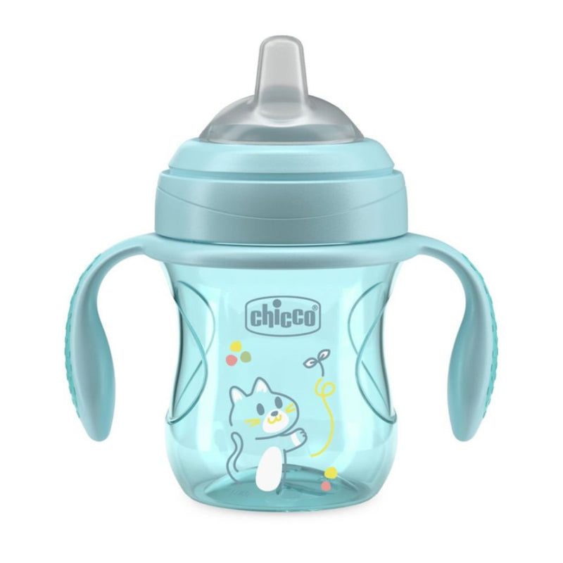 Chicco Biberón Transition Cup Azul 200Ml +4 meses