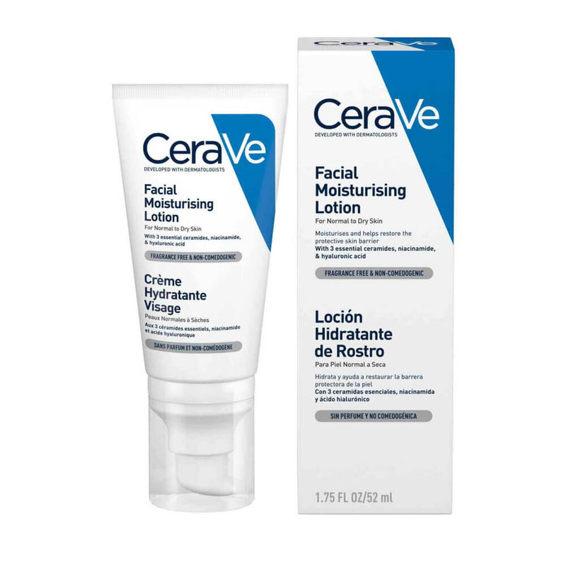 Cerave Loción Hidratante Facial Piel Normal 52 ml