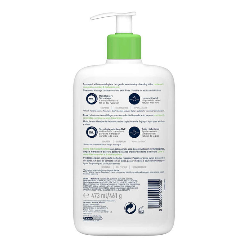 Cerave Limpiadora Hidratante 473 ml