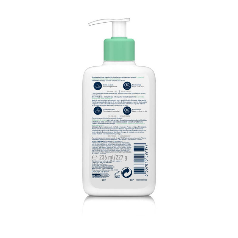 Cerave Gel Limpiador Espumoso 236 ml