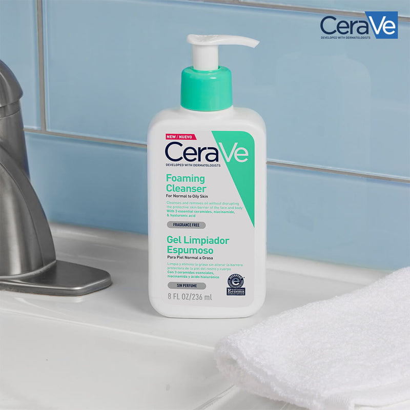 Cerave Gel Limpiador Espumoso 236 ml