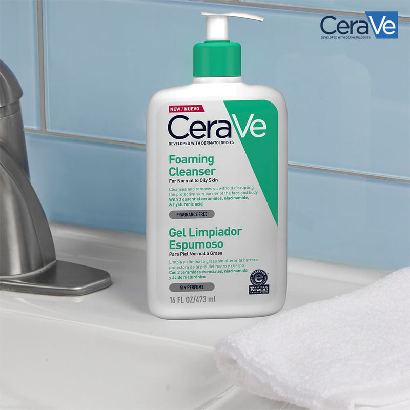 Cerave Gel Limpiador Espumoso 473 ml