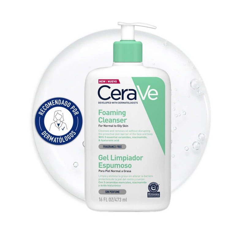 Cerave Gel Limpiador Espumoso 473 ml