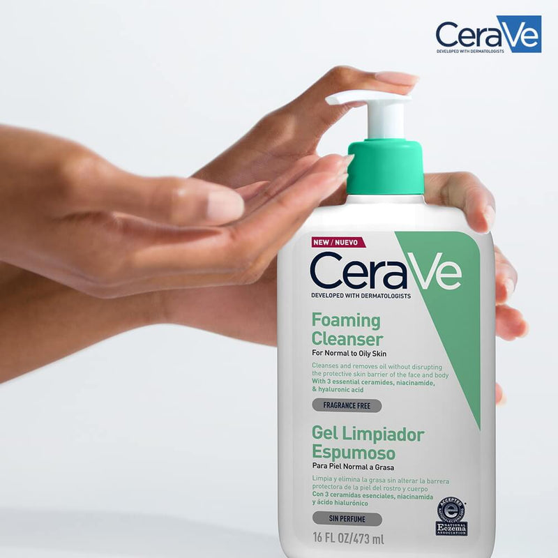 Cerave Gel Limpiador Espumoso 473 ml