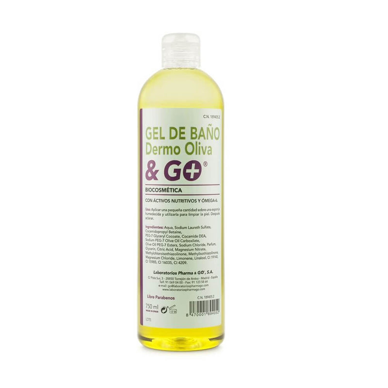 Pharma & Go Gel De Baño Con Aceite De Oliva & Go 750 ml