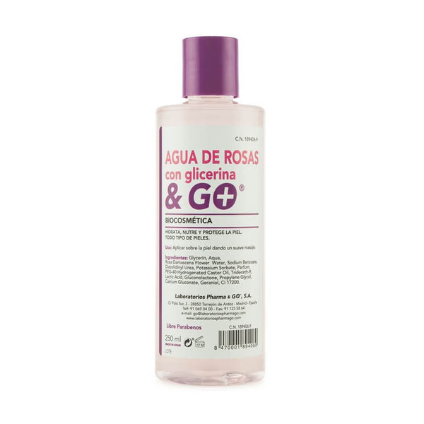Pharma & Go Agua Rosas + Glicerina & Go 250 ml