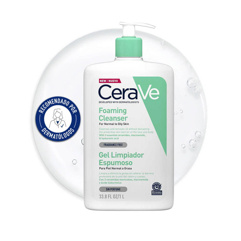 Cerave Gel Limpiador Espumoso 1 L